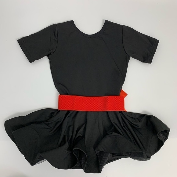 A-Line Short Latin Dress with Ruffles Sz 4/5 - Picture 10 of 12